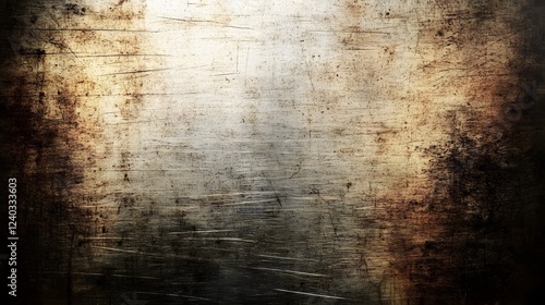 Grunge Metal Texture Background Scratched Brown Aged Surface