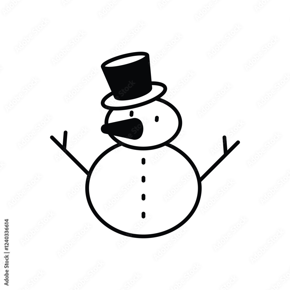 Snowman vector icon Snowman vector icon