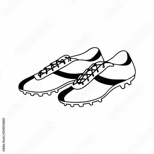 sport shoes vector illustration