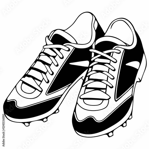 sport shoes vector illustration