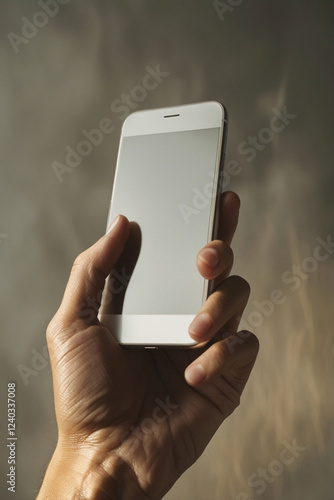 closeup of mobile phone in hand