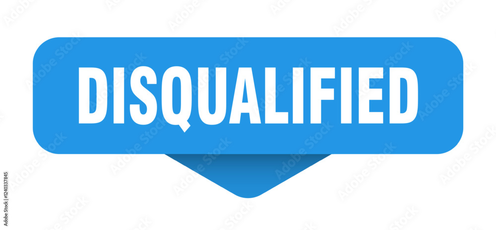 disqualified sticker. disqualified sign on transparent background disqualified sticker. disqualified sign on transparent background