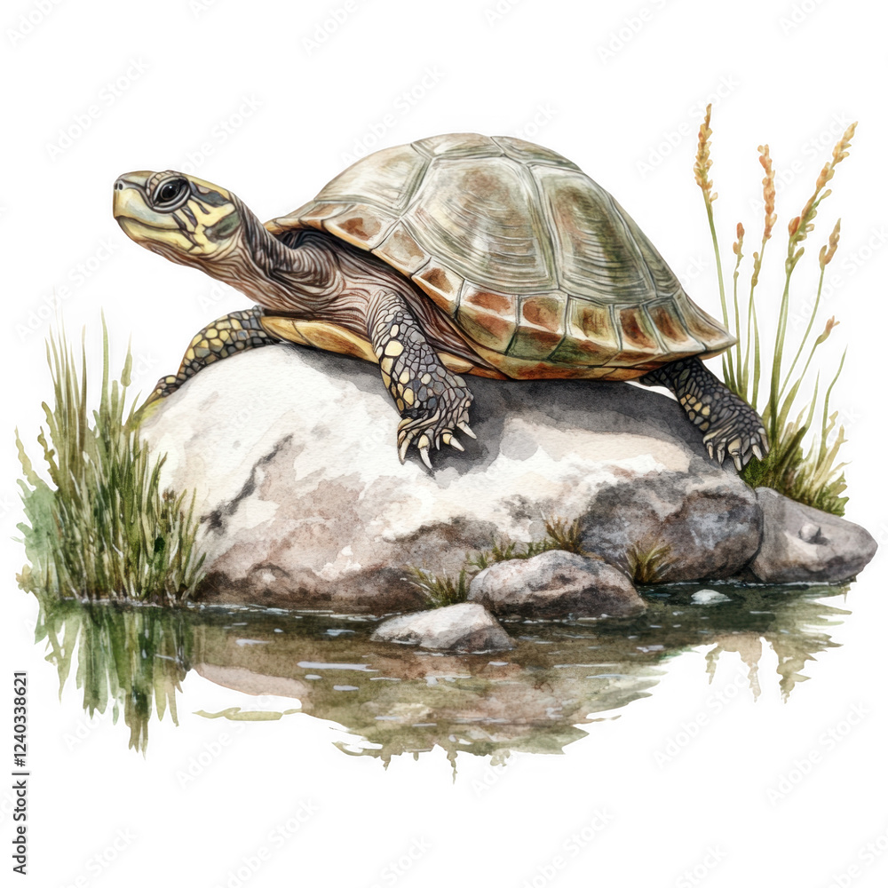 Fototapeta premium Turtle Clipart Vector Illustration