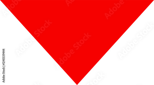 Free Download Icon red arrow direction down on a white background vector illustration. - GFXLoad
