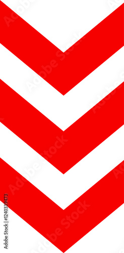 Icon red arrow direction down on a white background vector illustration.