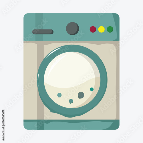 washing machine to grind dirty clothes