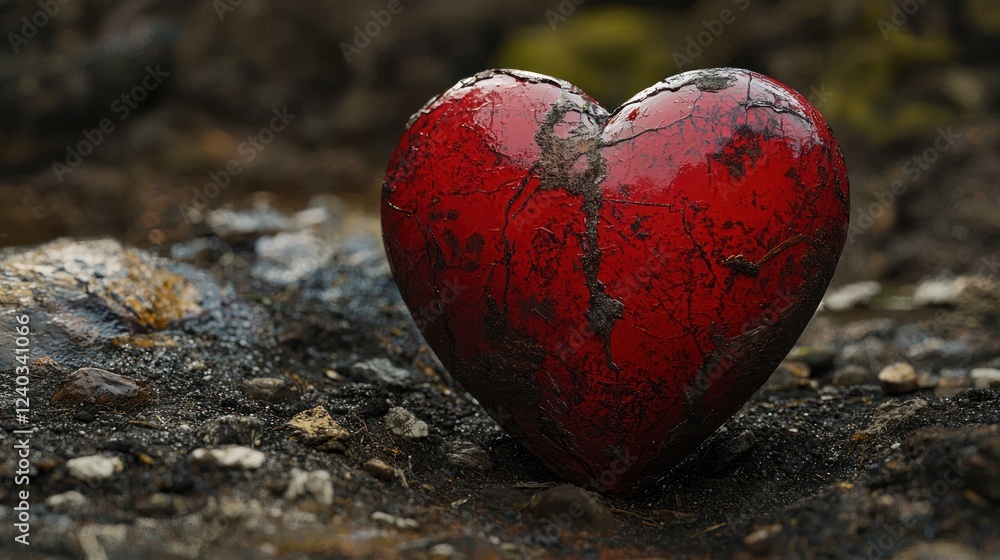 Fototapeta premium heart love, valentine, symbol, red, romance, shape, isolated, day, romantic, valentines, decoration, white background, passion, 3d, celebration, apple, holiday, heart shape, food