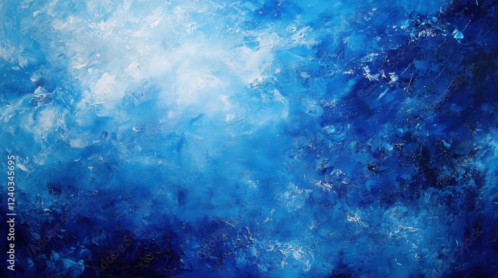 Fototapeta premium Abstract, blue background. Generative AI