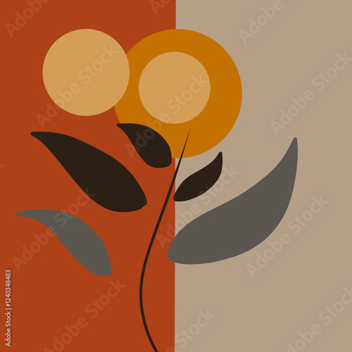 hand drawn flowers background