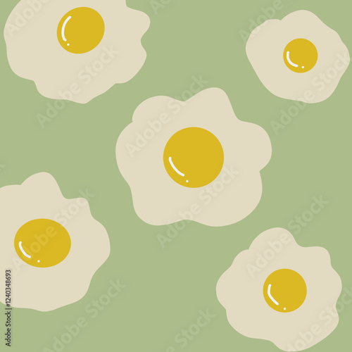 seamless pattern with eggs colorful art background