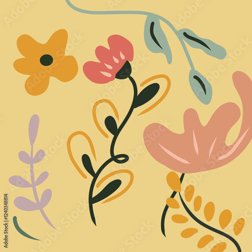 seamless floral pattern nature art