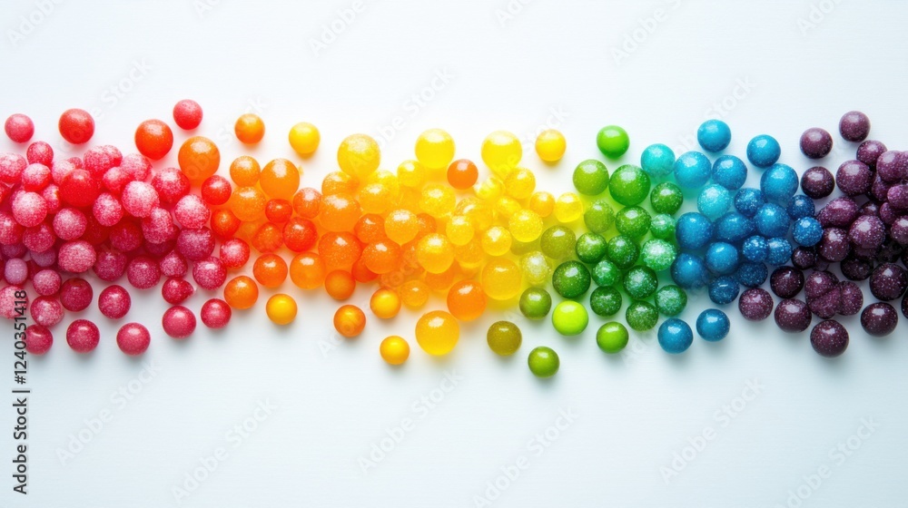 Candies multicolored, shimmering. Generative AI Candies multicolored, shimmering. Generative AI