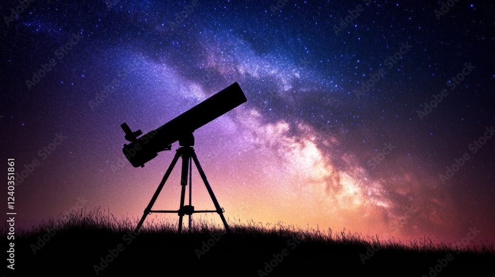 Celestial Dreams Surreal Starry Sky and Telescope Silhouette - Big Bang Day and Winter Solstice Inspired Space Exploration for Innovative Educational Experiences Celestial Dreams Surreal Starry Sky and Telescope Silhouette - Big Bang Day and Winter Solstice Inspired Space Exploration for Innovative Educational Experiences