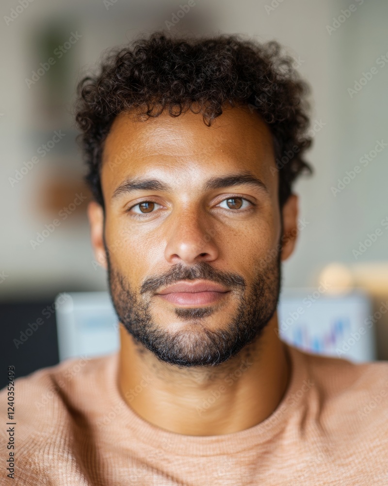 Obraz premium Minimal Workspace Focus Young Professional Analyzing Behavioral Data - Insights with Digital Tools for Psychology and Research on World Behavior Analysis Day