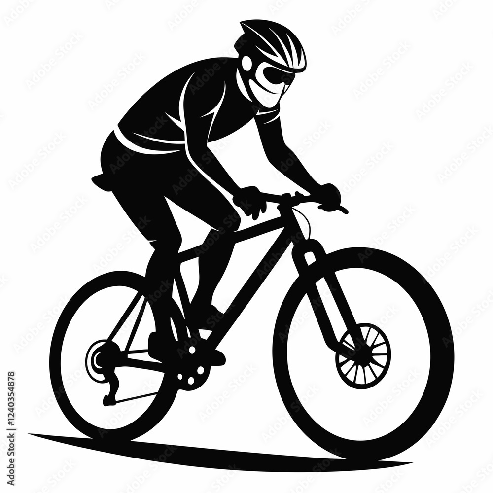 Obraz premium person riding a bicycle