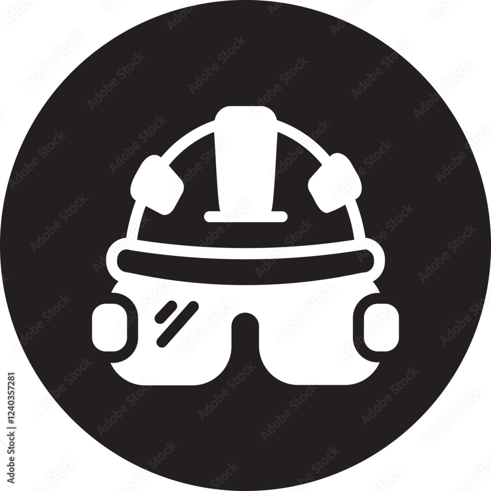 Helmet  glyph icon