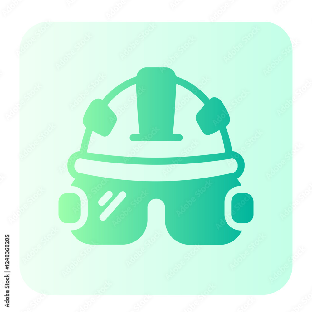 Helmet  gradient icon