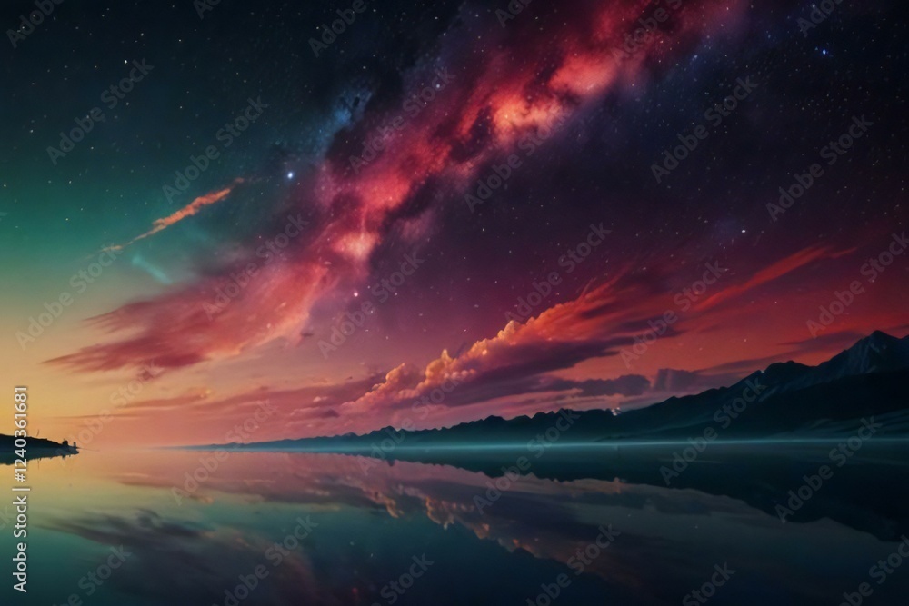 Fototapeta premium sunrise over the mountains