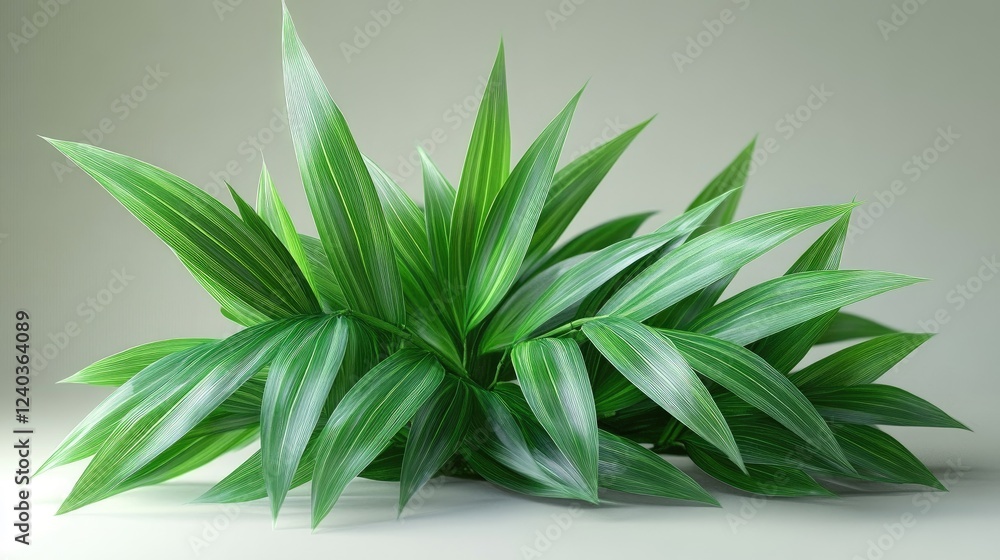 Fototapeta premium Lush Green Plant with Striking Leaf Veins
