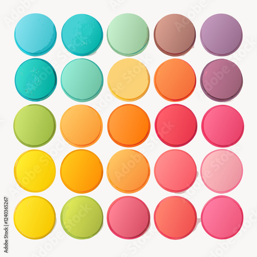  palette design with different colour