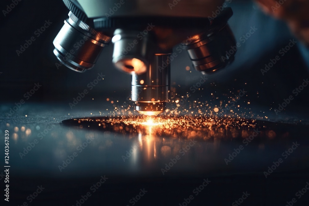 Microscopic sparks powerful lens Microscopic sparks powerful lens