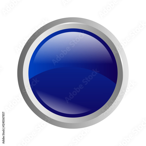 Free Download blue glossy push button - GFXLoad