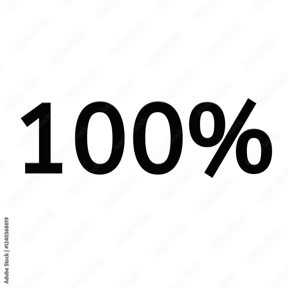 100% black text design on white background 100% black text design on white background