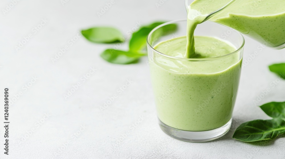 Refreshing green smoothie recipe kitchen food photography bright light close-up healthy lifestyle Refreshing green smoothie recipe kitchen food photography bright light close-up healthy lifestyle