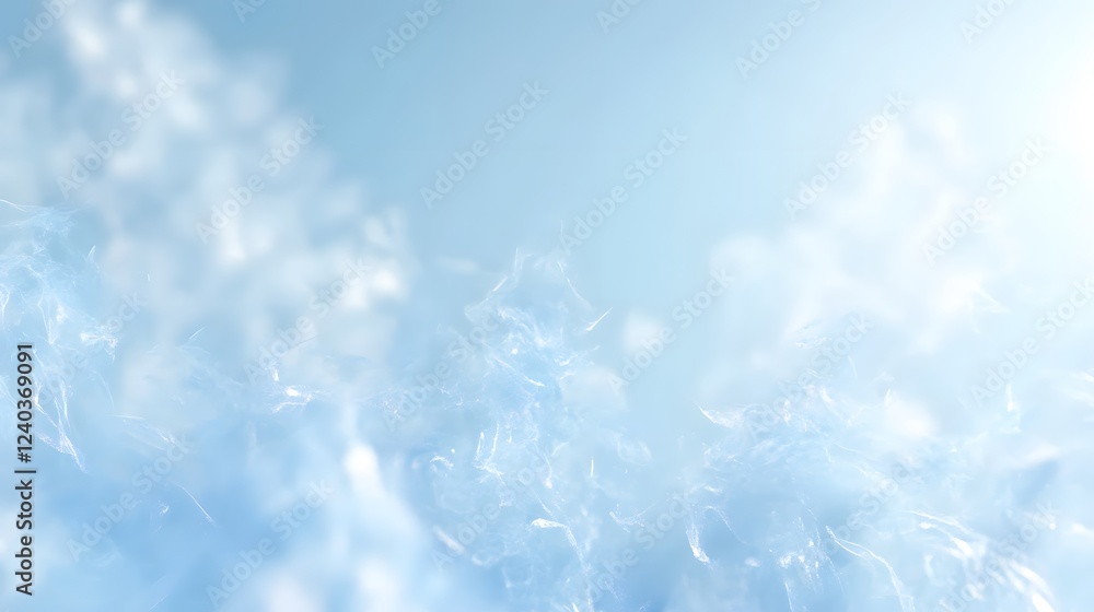 Abstract Light Blue Ice Crystal Background Texture Abstract Light Blue Ice Crystal Background Texture