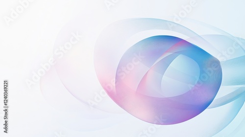 Mesmerizing Abstract Graphic Design with Delicate Lines and Smooth Color Transitions