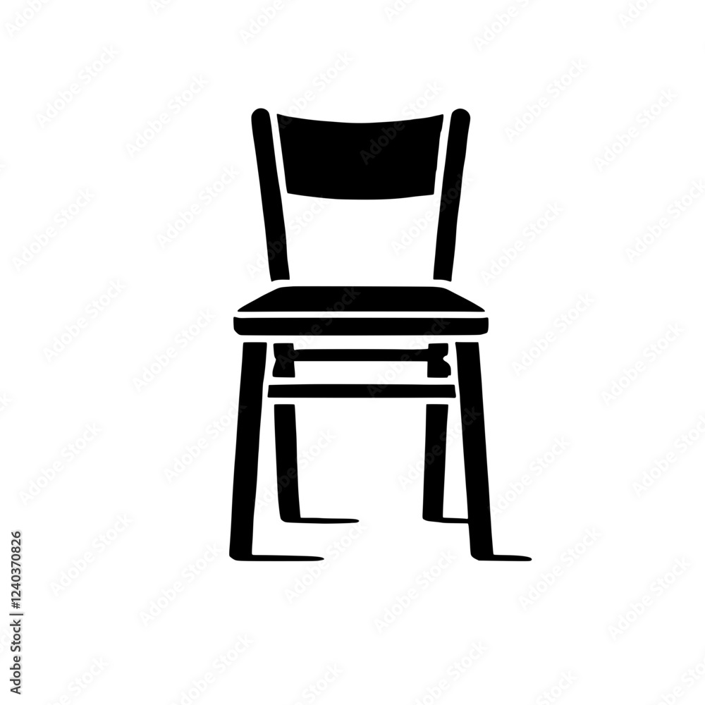 Simple Wooden Chair: A classic design, this simple wooden chair features clean lines and a sturdy build, perfect for minimalist interiors. Simple Wooden Chair: A classic design, this simple wooden chair features clean lines and a sturdy build, perfect for minimalist interiors.