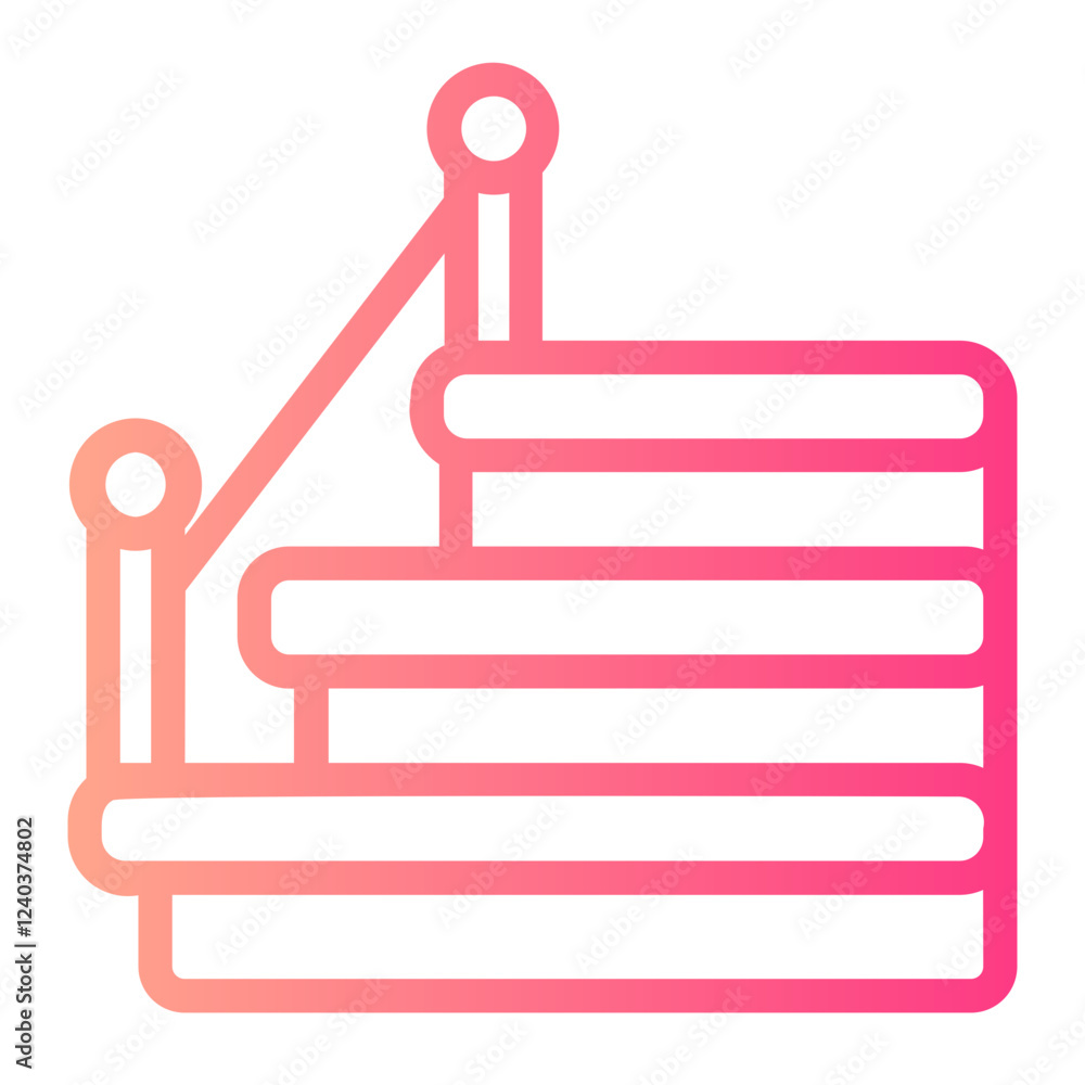 Fototapeta premium stairs gradient icon