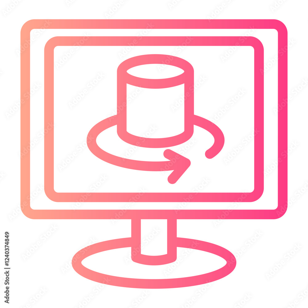 3d gradient icon 3d gradient icon