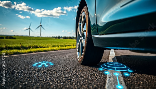 Smart Highway with Electric Car and Renewable Energy