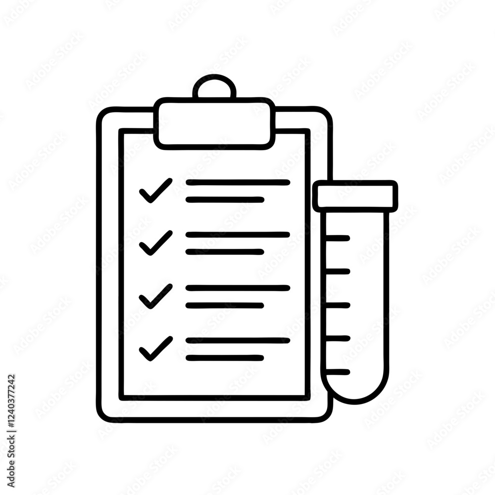 Lab Test Checklist Icon | Medical Report & Analysis Symbol Lab Test Checklist Icon | Medical Report & Analysis Symbol