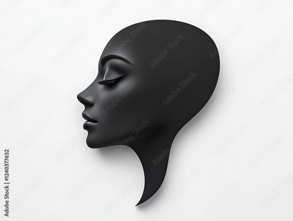 A captivating silhouette of a girl showcases elegant simplicity and strength, representing women's empowerment and identity through minimalist artistry A captivating silhouette of a girl showcases elegant simplicity and strength, representing women's empowerment and identity through minimalist artistry