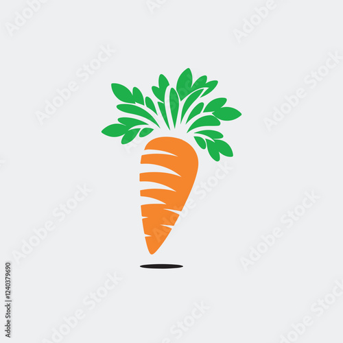 Carrot logo, food, organic, vegetable, garden, diet, eat,  fully editable vector logo template