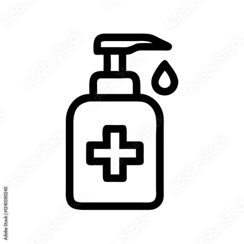 Hand Sanitizer Dispenser Hygiene Vector Icon

