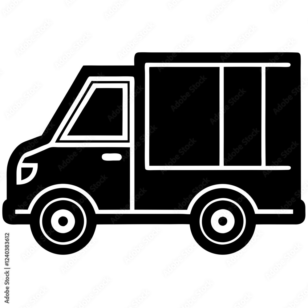 Delivery Truck Icon Vector