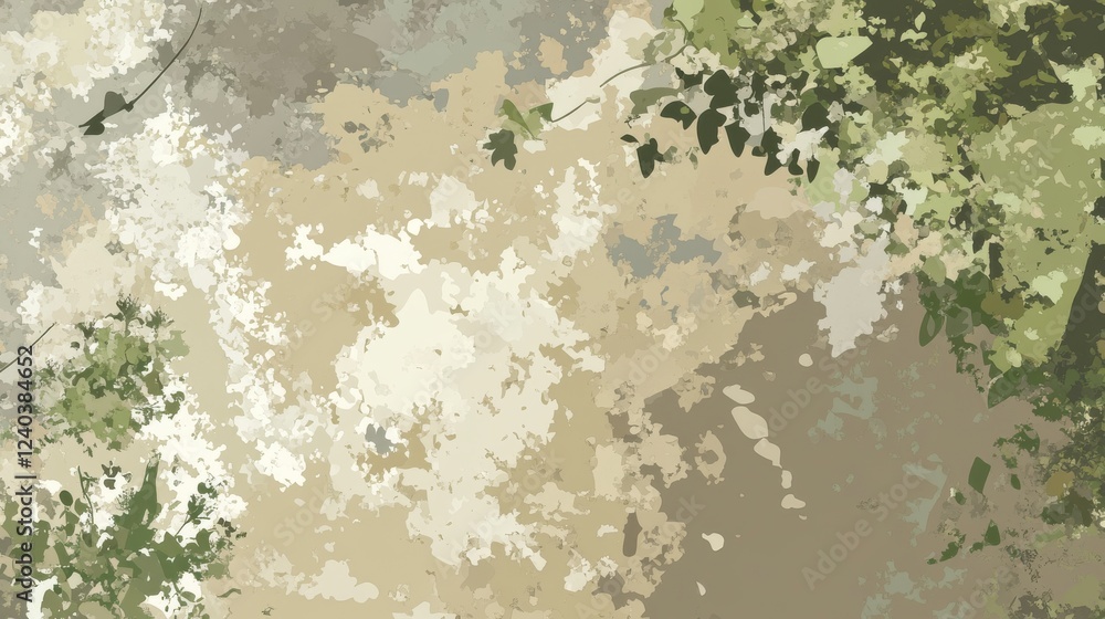 Obraz premium Abstract Nature Inspired Wall Art with Subtle Colors and Textures