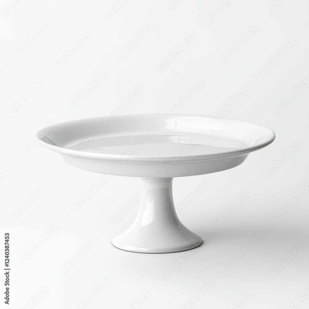 Elegant White Pedestal Cake Stand food isolated on transparent backgelund Elegant White Pedestal Cake Stand food isolated on transparent backgelund