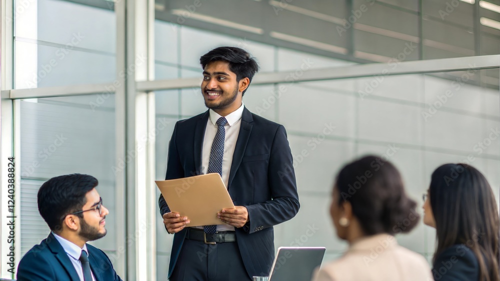 Indian Student Presenting Business Proposal
Indian Student Presenting Business Proposal