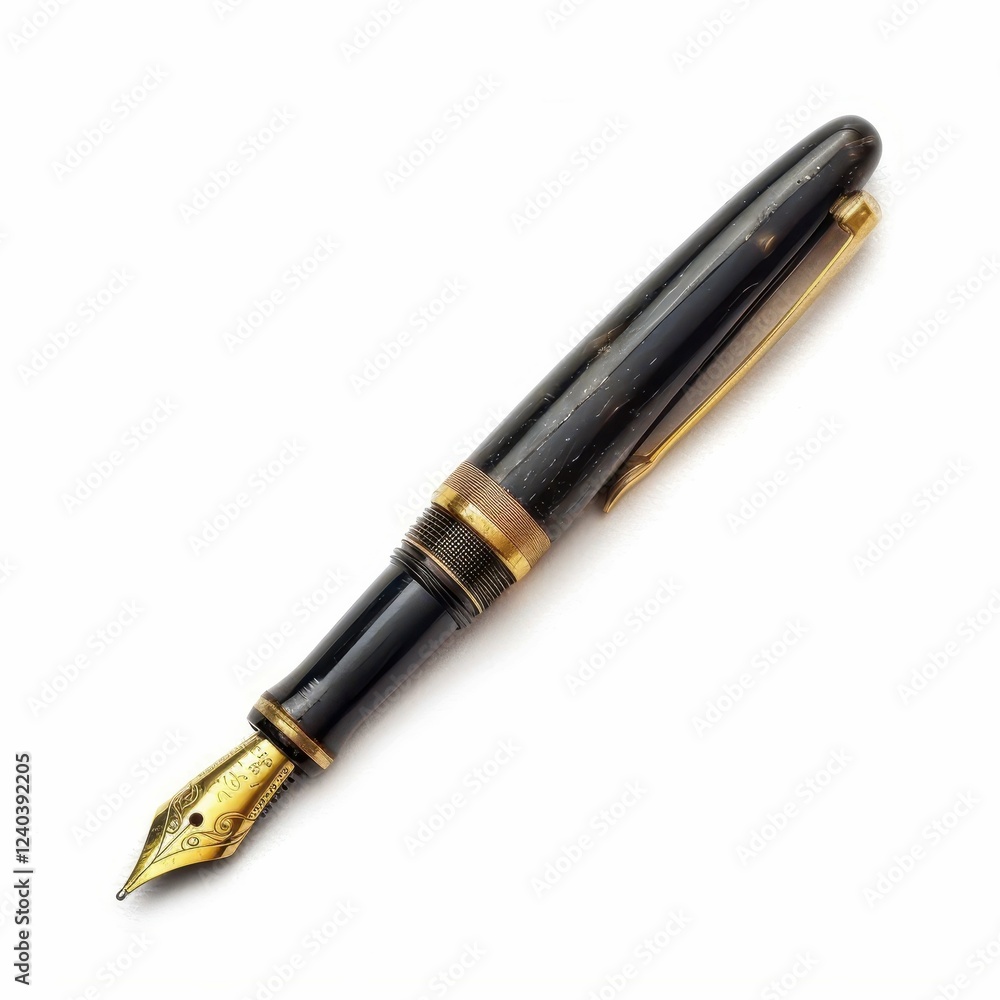 Naklejka premium Elegant fountain pen for professional use.
