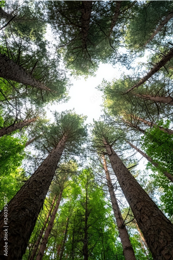 Fototapeta premium Encouraging reforestation for climate resilience.
