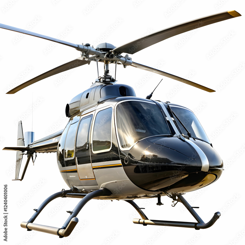 Helicopter Angled View with Transparent Background for Design Use Helicopter Angled View with Transparent Background for Design Use
