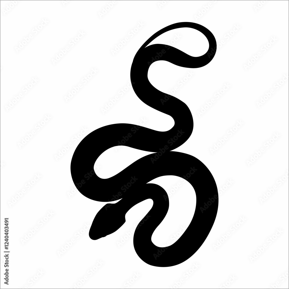 silhouette of a snake silhouette of a snake