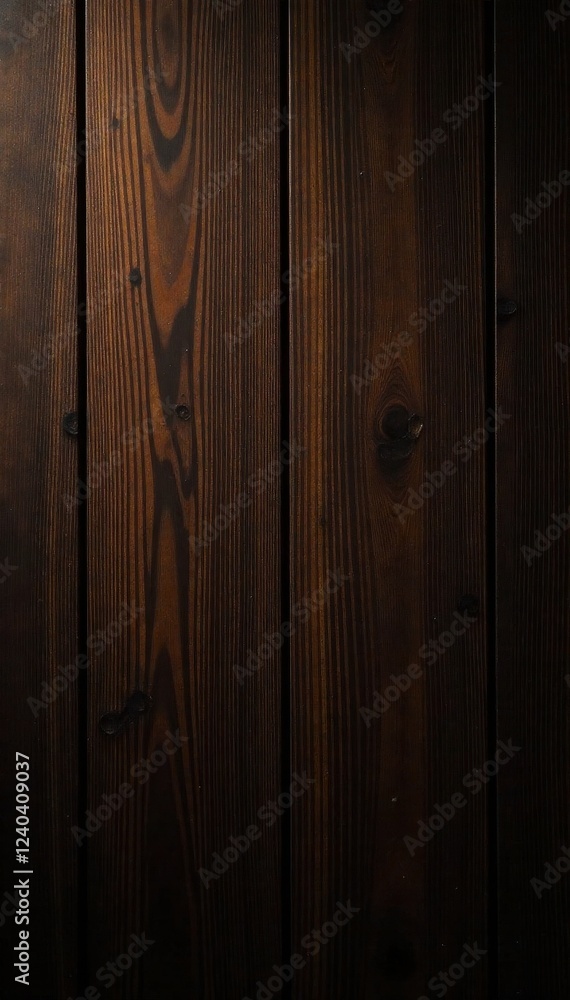 Fototapeta premium Rich, dark wood grain texture, deep brown tones, natural, dark brown wood
