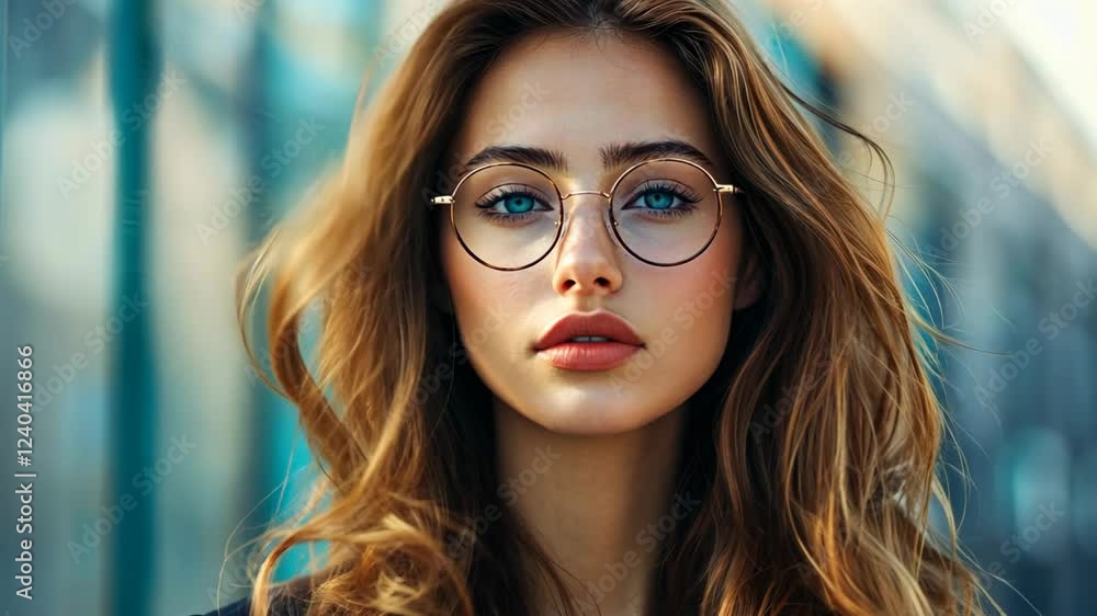 close up woman face portrait with calm and optimistic vibes, confident businesswoman close up woman face portrait with calm and optimistic vibes, confident businesswoman