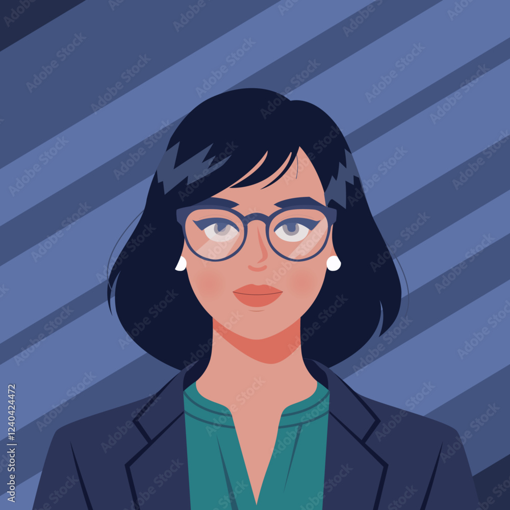 Vector art of an office lady, corporate themed Vector art of an office lady, corporate themed