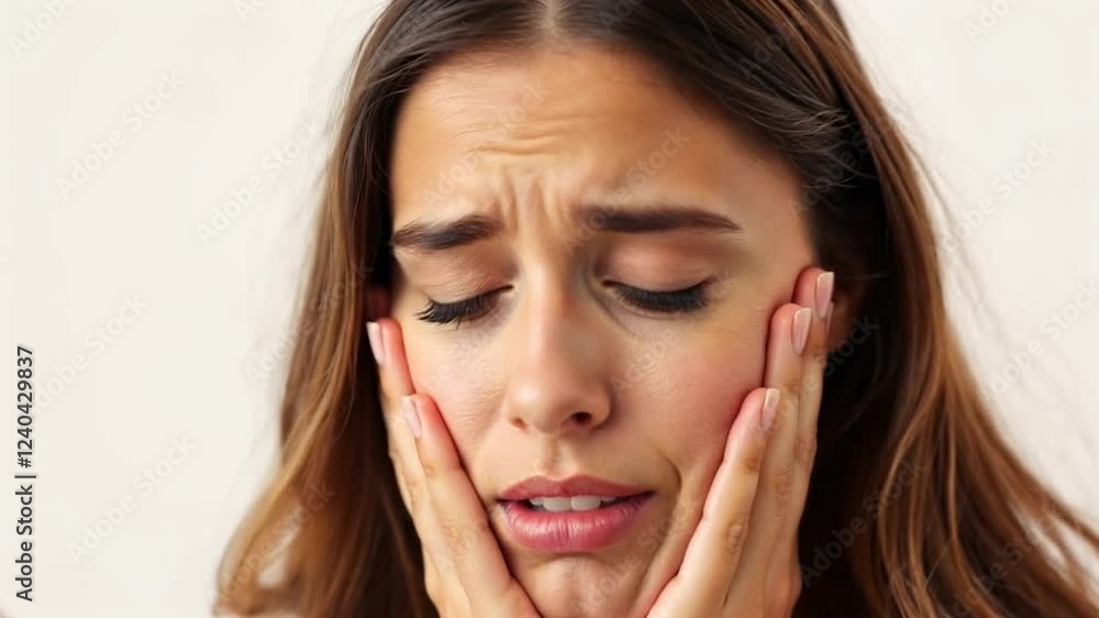 Woman Experiencing Severe Toothache Pain Woman Experiencing Severe Toothache Pain